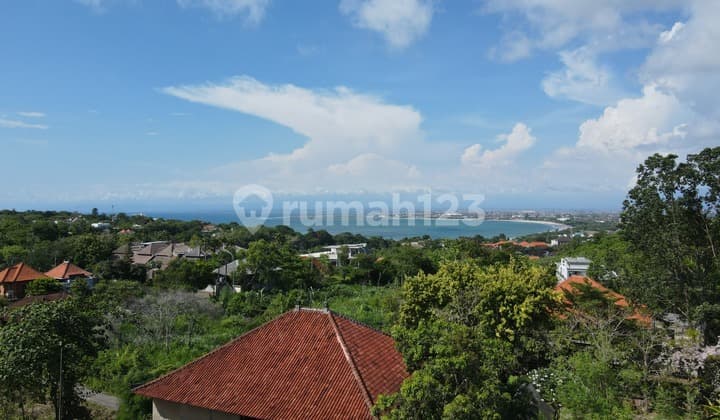 Tanah View Laut di Bukit Jimbaran,kawasan Villa,dkt Sidewalk,gwk