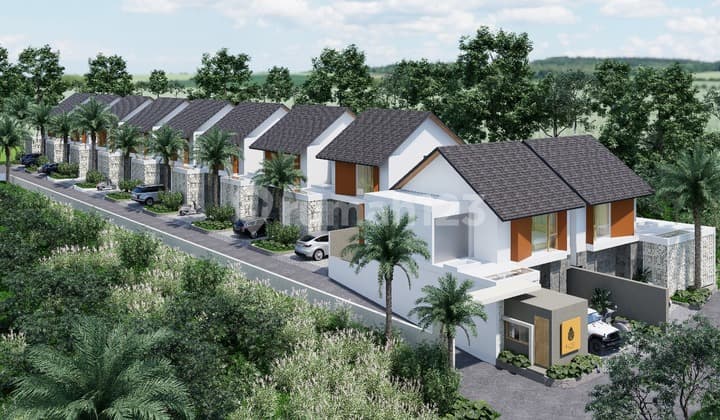 villa view sawah di pusat kota Renon,Sanur,Denpasar,harga perdana