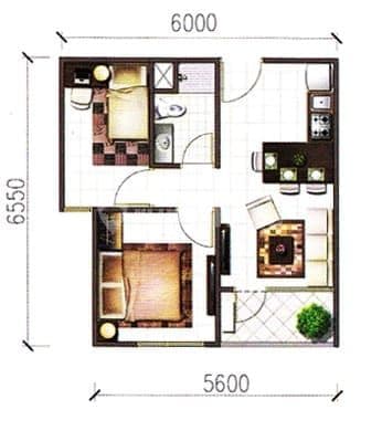 Apartment Sky Terrace (2 BR)