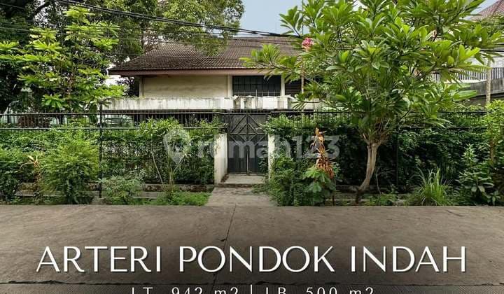 Rumah Hitung Tanah Bebas Banjir di Pondok Indah, T 942 B 500