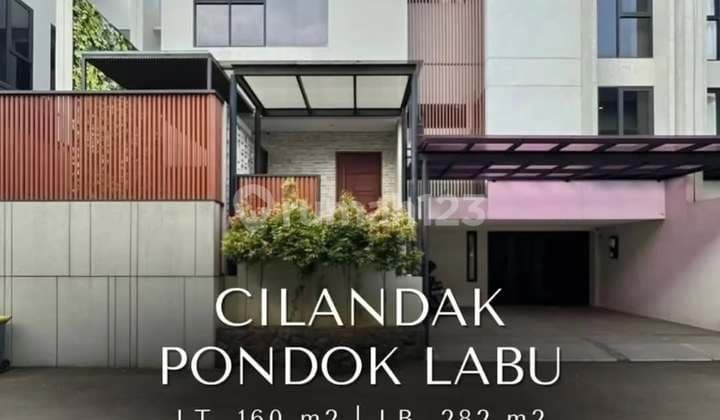 Rumah Cantik Furnished di Townhouse Cilandak - Pondok Labu, T 160 B 282