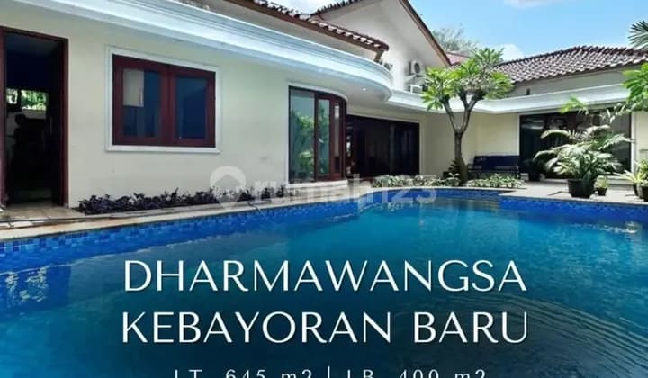 Rumah Siap Huni di Dharmawangsa - Kebayoran Baru, T 645 B 400