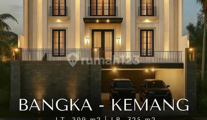 Rumah Baru 3 Lantai di Bangka - Kemang, LT 309 LB 725