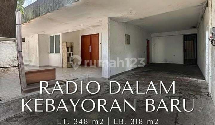 Rumah 1 Lantai Siap Huni di Radio Dalam, T 348 B 318