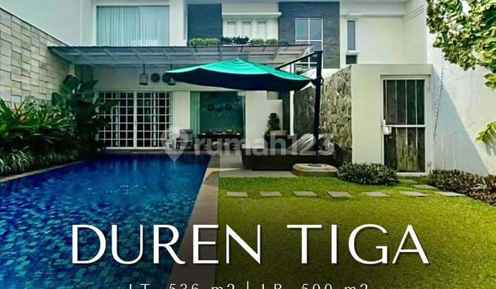 Luxurious Modern House dalam Townhouse Duren Tiga, T 536 B 500