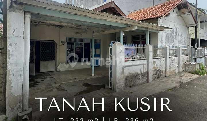 Rumah Lama Hitung Tanah di Tanah Kusir, LT 232
