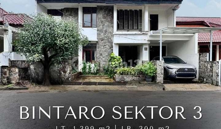 Rumah Siap Huni Halaman Luas di Bintaro Sektor 3, T 1399 B 300