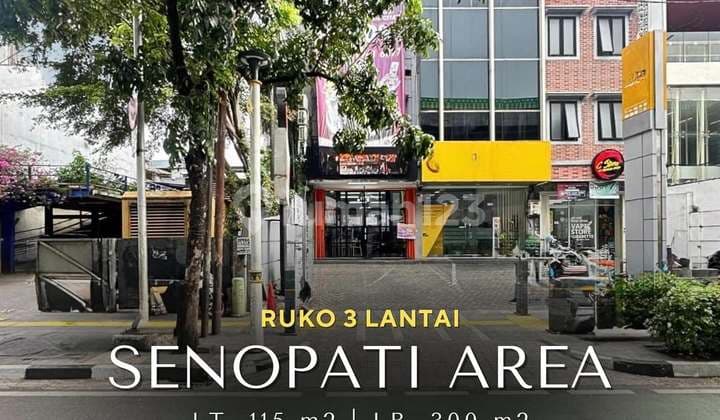 Ruko Komersial 3 Lantai di Senopati - Kebayoran Baru, T 115 B 300