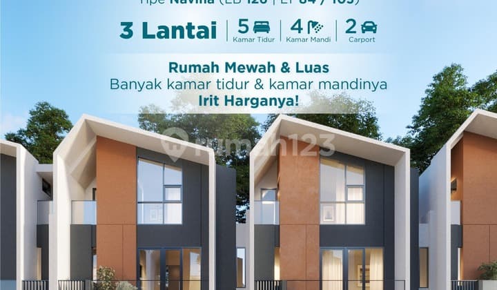 Harapan Indah Cluster Navara Hunian 3 Lantai Minimalis Moderen