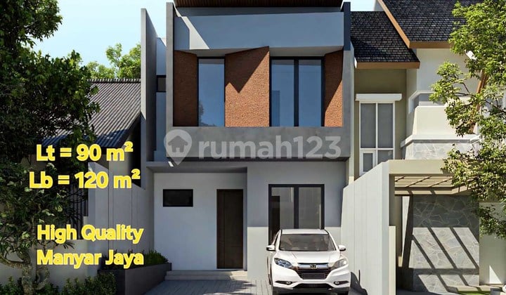 New Fresh House!!! in Manyar Jaya, East Surabaya, Minimalist, 2 Floors New Fresh House!!! in Manyar Jaya, East Surabaya, Minimalist, 2 Floors