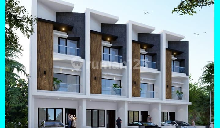 Chandra Rumah baru uk 4x15m bangunan bagus di komplek kavling polri