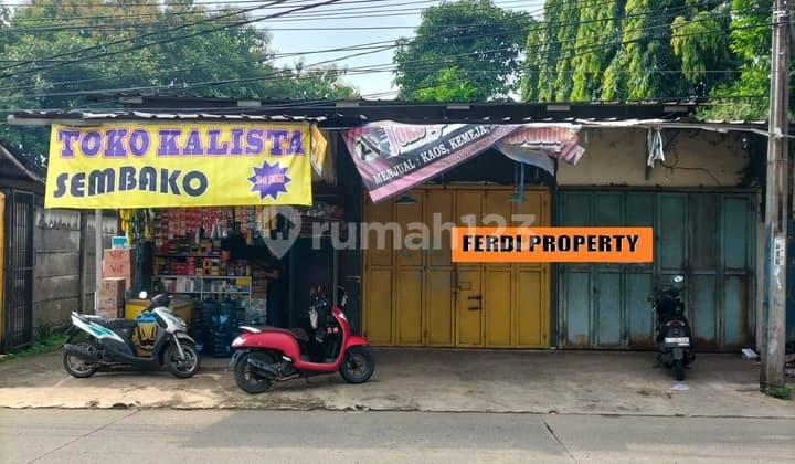 Land for Sale Along with Kiosk on Jl. Leuwinanggung Cibubur