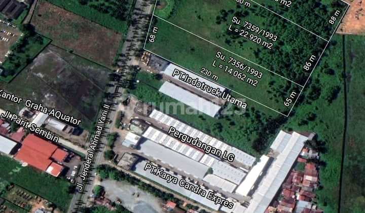 Tanah Tepi Jalan Ahmad Yani 2 6Hektar Pontianak