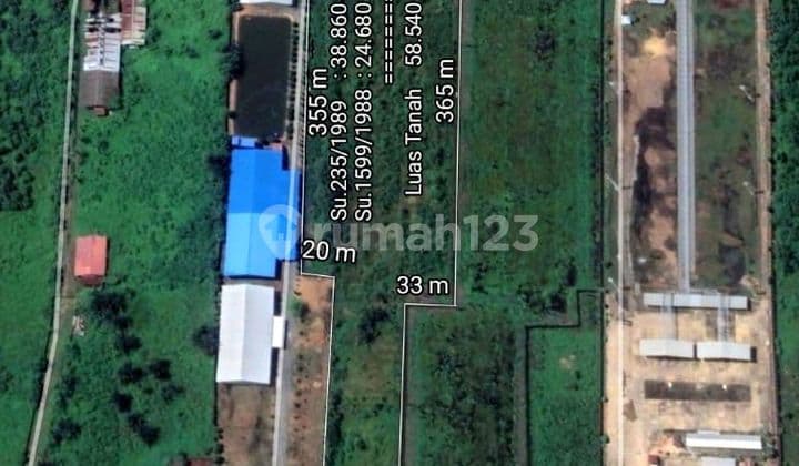 Tanah Tepi Jalan Wajok Kawasan Zona Industri