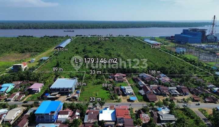 Tanah Zona industri Tepi Jalan Raya Wajok Kota Pontianak