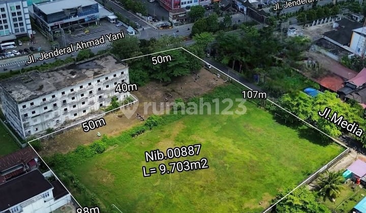 Tanah Hook Tepi Jalan Ahmad Yani Kota Pontianak