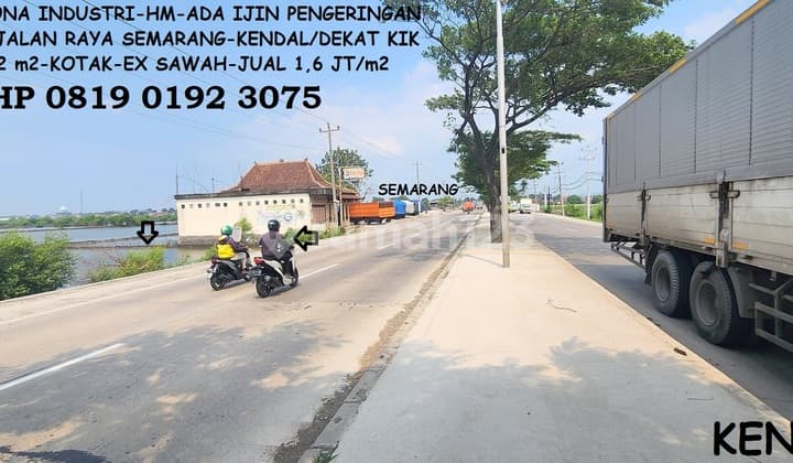 Tanah Zona Industri Ada Ijin Pengeringan Siap Bangun Raya Pantura Kendal semarang²