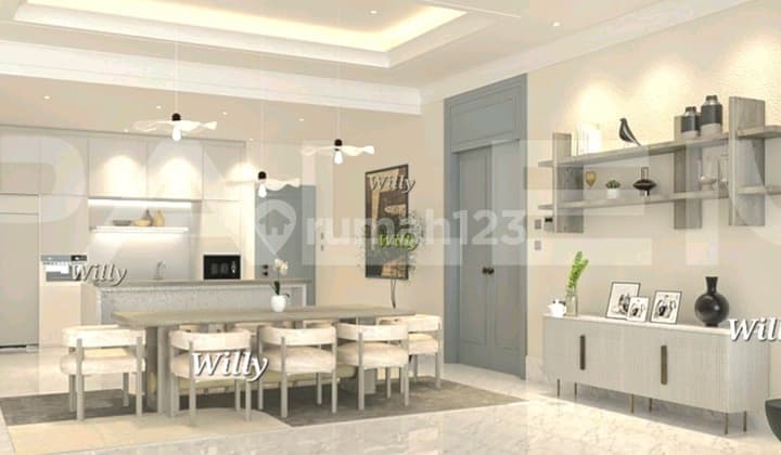Untuk Disewa Lantai Tinggi 3 Kamar Tidur Furnish Lengkap Baru