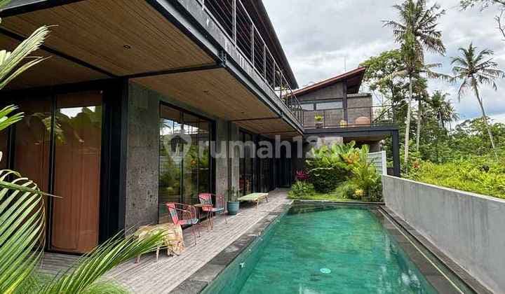 Villa 3 Kamar Tidur View Jungle dan Sunset Disewakan, di Ubud Area