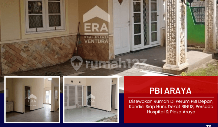 Disewakan Rumah Siap Huni, Di Pbi Araya, Dekat Persada Hospital