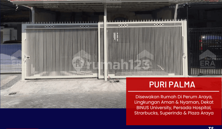 Rumah Di Perum Araya, Lingkungan Aman Nyaman, Dekat Binus