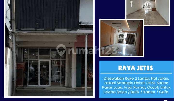 Ruko 2 Lantai, Nol Jalan, Lokasi Strategis Dekat UMM