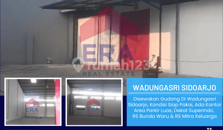 Gudang di Wadungasri Sidoarjo, Kondisi Siap Pakai