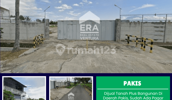 Dijual Tanah Plus Bangunan di Daerah Pakis, Pagar Tembok Keliling