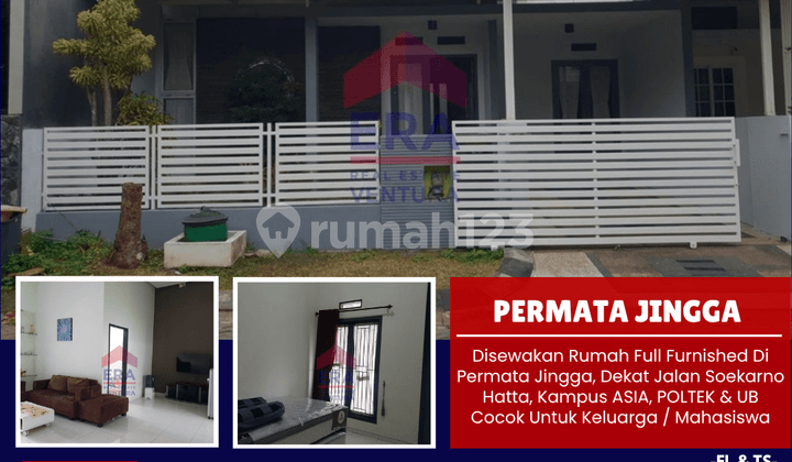 Rumah Full Furnished di Permata Jingga, Dekat Poltek Ub