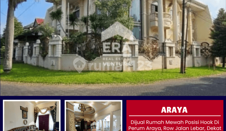 Dijual Rumah Mewah Posisi Hook Di Perum Araya