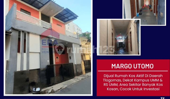 Dijual Rumah Kos Aktif Di Daerah Tlogomas, Dekat Kampus Umm