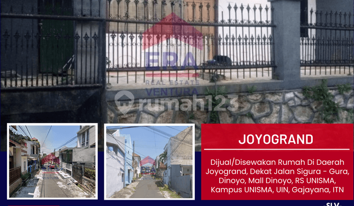 Rumah di Daerah Joyogrand, Dekat Jalan Sigura Gura