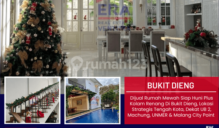 Rumah Mewah Siap Huni Plus Kolam Renang Di Bukit Dieng