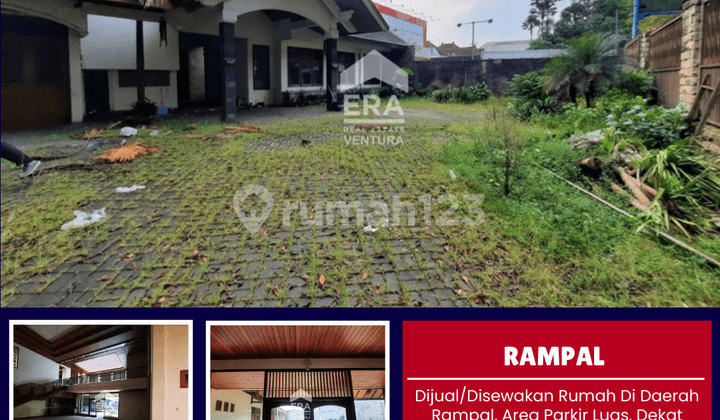 Rumah di Daerah Rampal, Area Parkir Luas, Dekat Stasiun & Tugu
