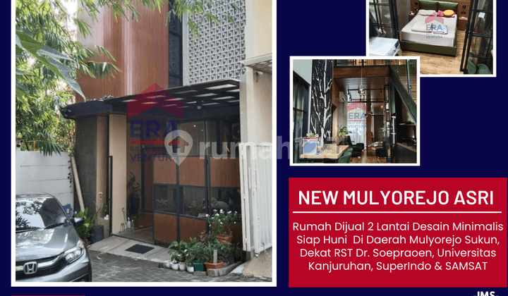 Rumah 2 Lantai Desain Minimalis Siap Huni Di Daerah Mulyorejo