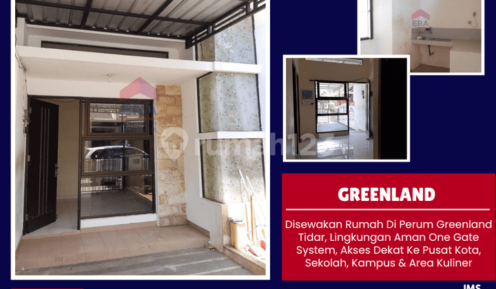 Disewakan Rumah di Perum Greenland Tidar, One Gate System