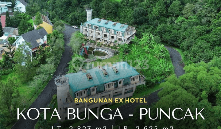 Dijual Bangunan ex Hotel Kota Bunga View Pegununganb Cipanas Puncak Cianjur