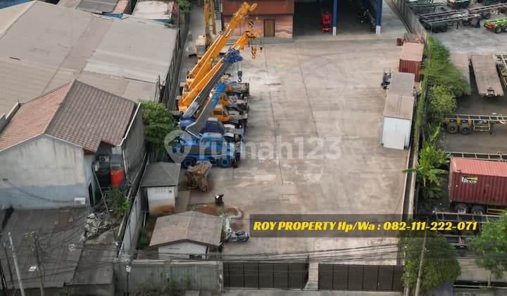 Dijual Tanah di Cakung Cilincing 2.200 m2 Ada Gedung dan Workshop