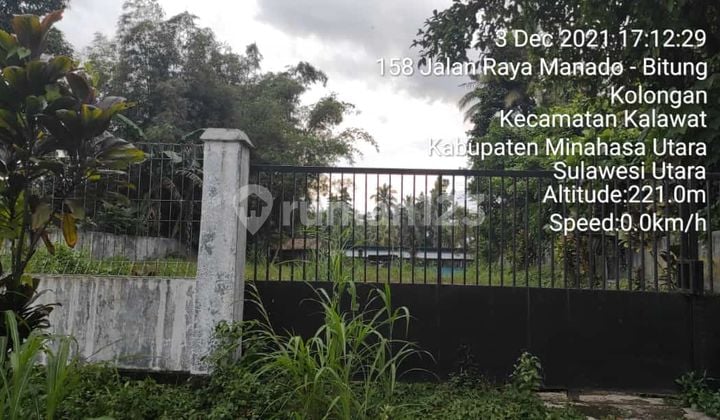 Termurah Tanah di Jalan Raya Manado Bitung Kolongan 2.950 M2