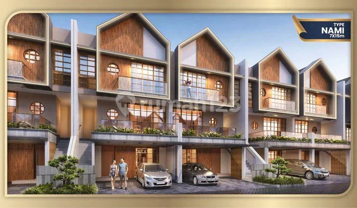 Jual Cicil 33 Juta Atau 4,5m Rumah Sapporo Residences 7x15 Nami 3 Lantai Samping Pasir Putih Villa Pik2 - Sell House Sapporo 105 Sqm 7x15 Nami 3 Floor Side Of Pasir Putih Villa Pik 2