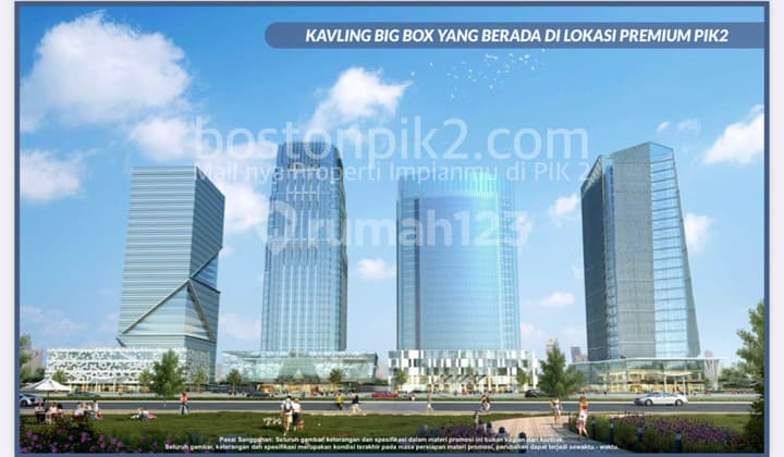 Jual Cicilan 6,2 Milyar Big Box Tanah Kavling Centre Point Blok Kcp 6 Pik 2 4523 M2 4500 M2 Dp 0% Selama 36x Cbd Pusat Terbaik