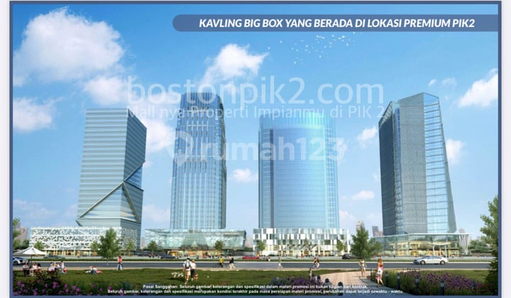 Jual Cicilan 50 Juta Big Box Tanah Kavling Centre Point Blok Kcp 3 Pik 2 4241 M2 Dp 0% Cicil 36 Bulan Pusat Cbd Komerisal Pik