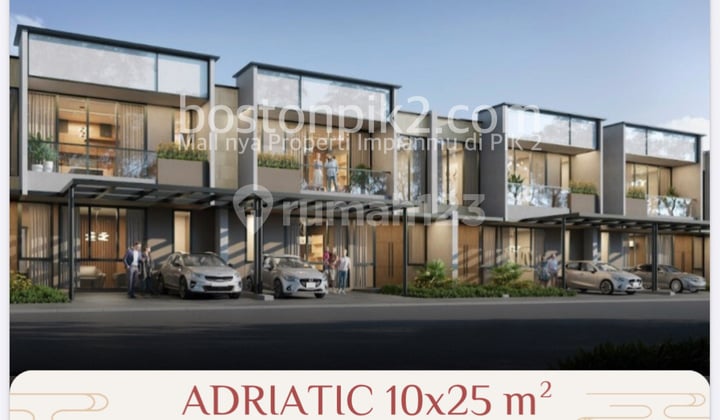 Jual Cicilan 233 Juta Rumah Bagan Cluster Kapitan 1 Pik 2 10x25 Adriatic 250 M2 2 Lantai Dp 0% Selama 5 Tahun