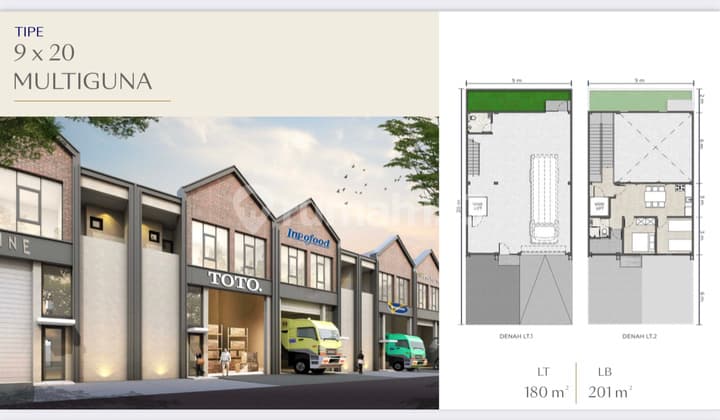 Jual Hanya 39 Juta Gudang Bizpark Pik 2 9x20 Multiguna Program Dp 0% Selama 2 Tahun - Sell Only 39 Million Warehouse Bizpark Pik 2 9x20 3 In One
