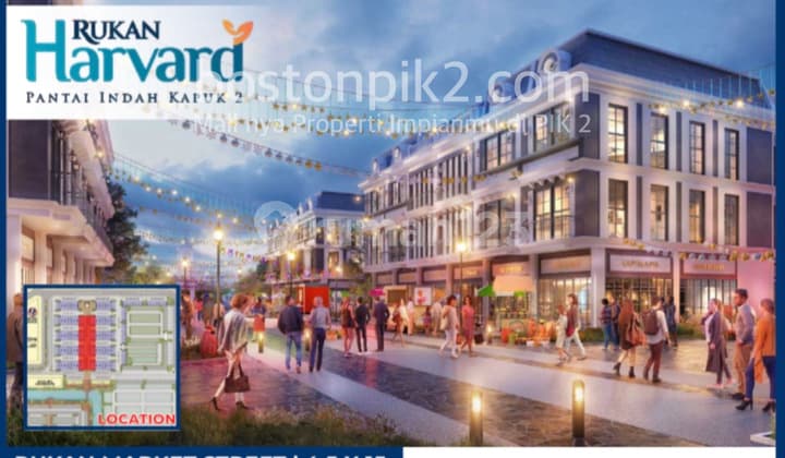 Jual Cicilan 30 Juta Rukan Harvard Center Pik 2 4,5x15 67,5 M2 3 Lantai Program Dp 0% Selama 24 Bulan
