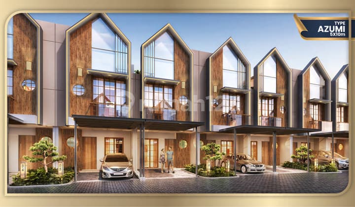 Jual Cicil 15 Juta Atau 2,1m Rumah Sapporo Residences 5x10 Azumi 3 Lantai Samping Pasir Putih Villa Pik2 - Sell House Sapporo 5x10 Azumi 3 Floor Side Of Pasir Putih Villa Pik 2