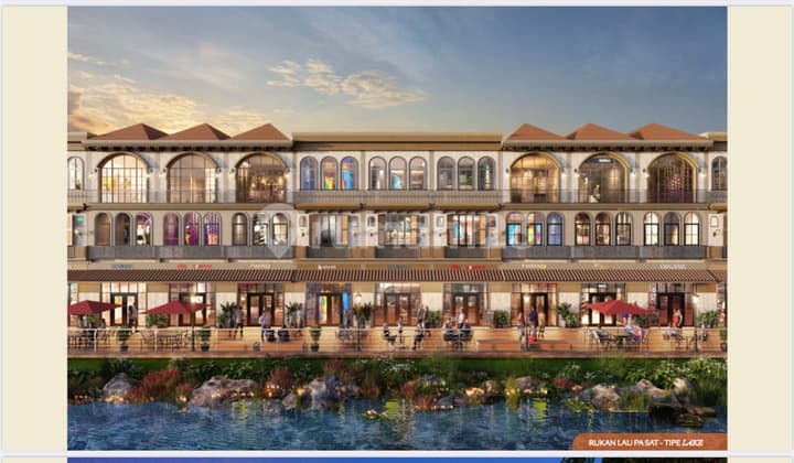 Jual Cicilan 107 Juta Rukan Ruko Lau Pa Sat Pik 2 Lake Hadap Danau 4,5x12,5 Hoek Lt 56 M2 3,5 Lantai Program Dp 0% Selama 5 Tahun Hanya 1 Unit