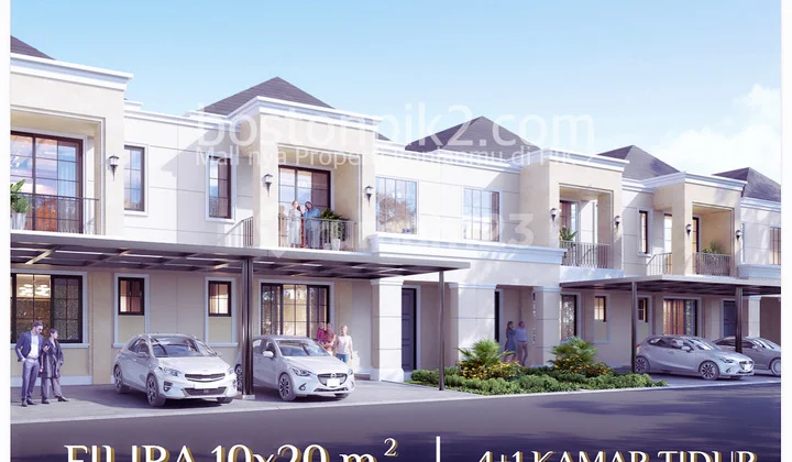 Jual Cicilan 202 Juta Rumah Bagan Cluster Kapitan 2 Pik 2 10x20 Filira Hoek 258 M2 2 Lantai Program Cicilan 60x Tanpa Dp