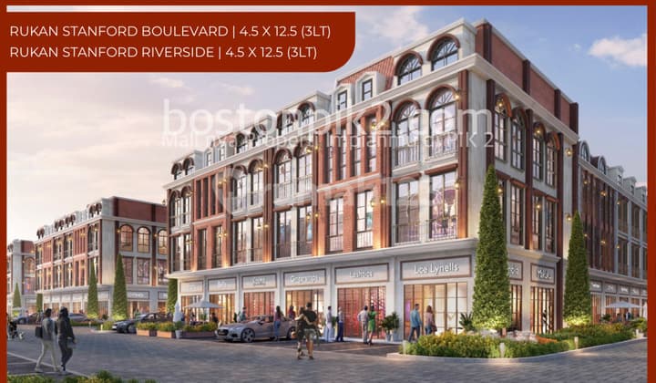 Jual Cicilan 40 Juta Rukan Ruko Stanford Boulevard Badan Pik 2 4,5x12,5 Lt 56 M2 Lb 197 M2 3 Lantai Program Dp 0% Selama 24 Bulan