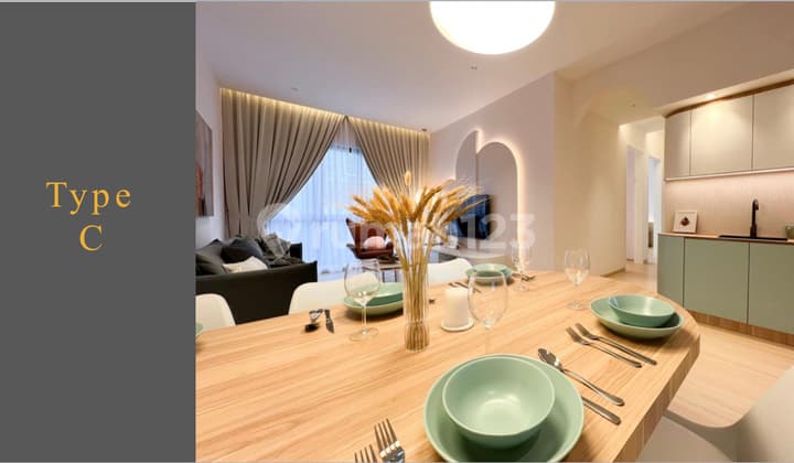 Jual Apartemen Baru Parkland Suites Malaka Type C 3 Br 90 M2 - Sell New Apartment Parkland Suites Malacca Type C 3 Br 90 Sqm